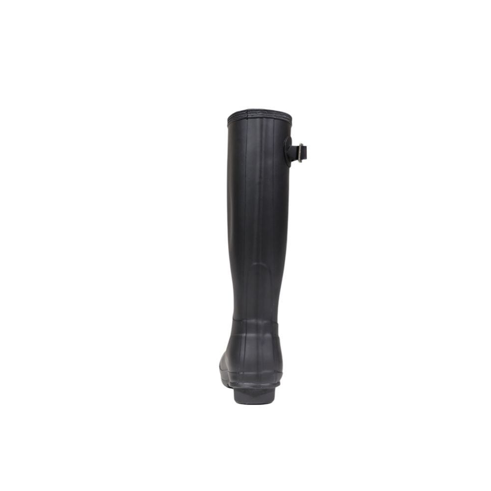 Hunter – Schwarzer Stiefel aus recyceltem Polyester