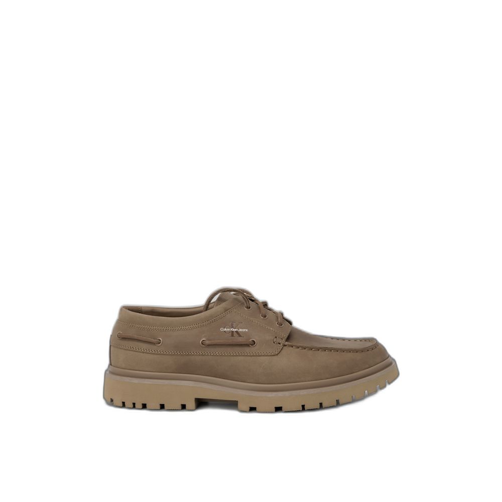 Calvin Klein Jeans Brown Leather Oxfords And Derby