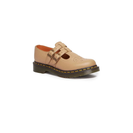 Dr. Martens – Flache Schuhe aus beigefarbenem Leder