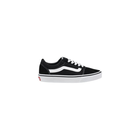 Кожени маратонки от велур Vans в черно и бяло