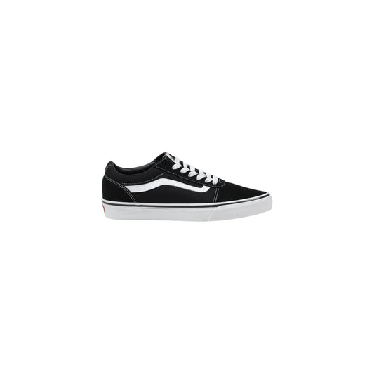 Кожени маратонки от велур Vans в черно и бяло
