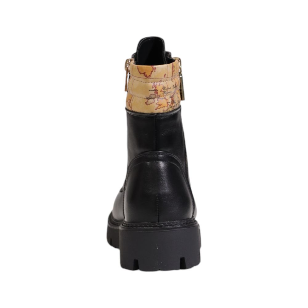 Alviero Martini Prima Classe Schwarzer Polyethylenstiefel