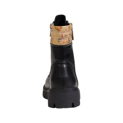Alviero Martini Prima Classe Schwarzer Polyethylenstiefel