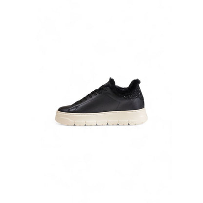Crime London – Schwarze Ledersneaker