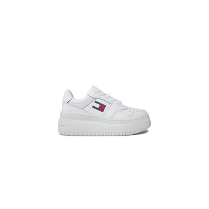 Tommy Hilfiger Jeans – Weiße Ledersneaker