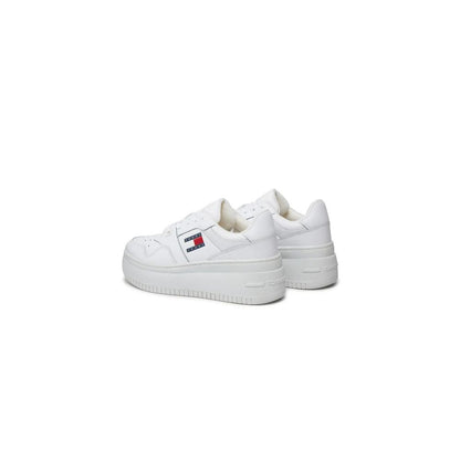 Tommy Hilfiger Jeans – Weiße Ledersneaker
