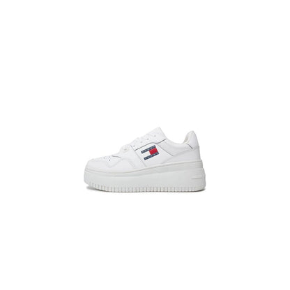 Tommy Hilfiger Jeans – Weiße Ledersneaker