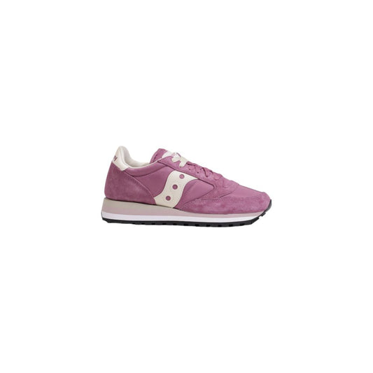 Кожени маратонки от розов велур Saucony