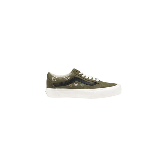 Зелени кожени маратонки Vans