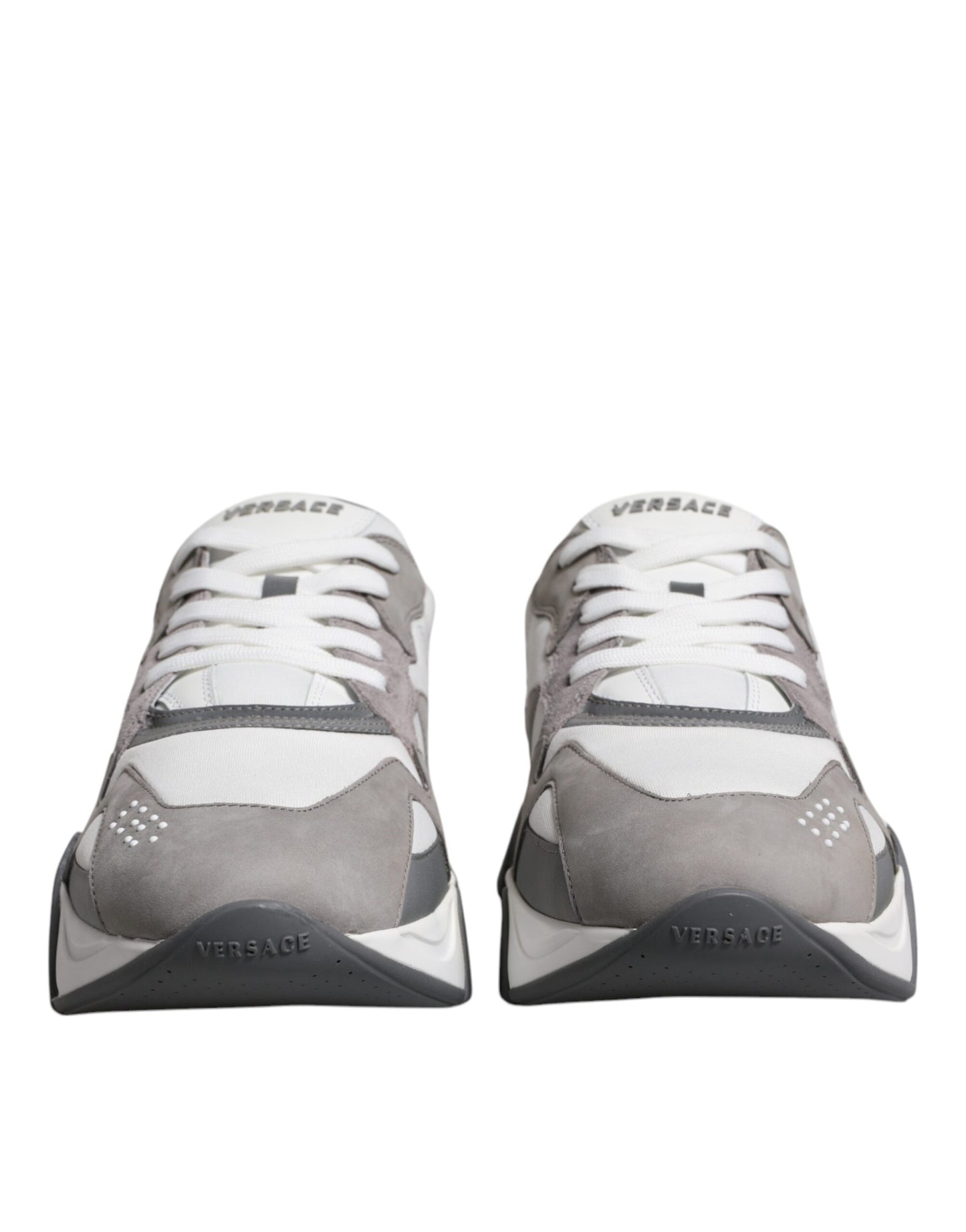 Versace – Squalo – Sneaker aus Neopren in Grau