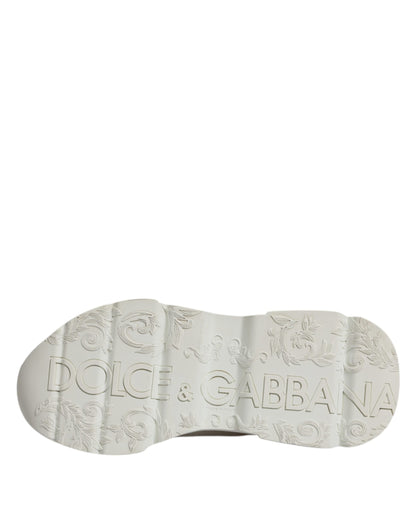 Dolce &amp; Gabbana бели кожени обувки Daymaster ниски маратонки
