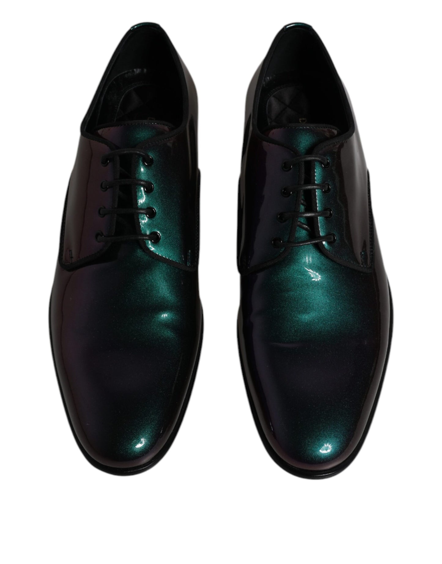 Dolce &amp; Gabbana Мъжки лачени обувки дерби Peacock