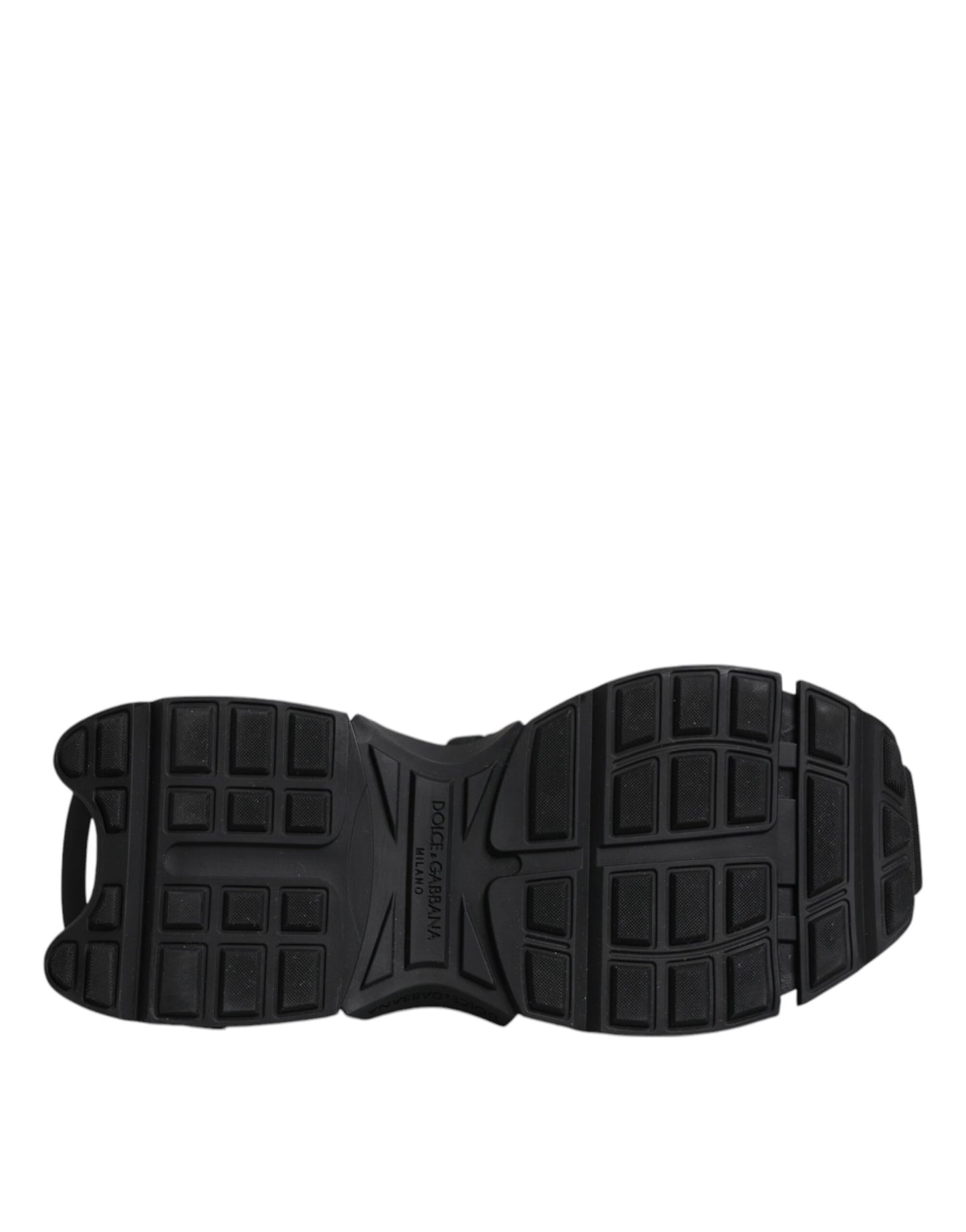 Dolce &amp; Gabbana – Schwarze, niedrige Space-Sneaker mit Schnürung