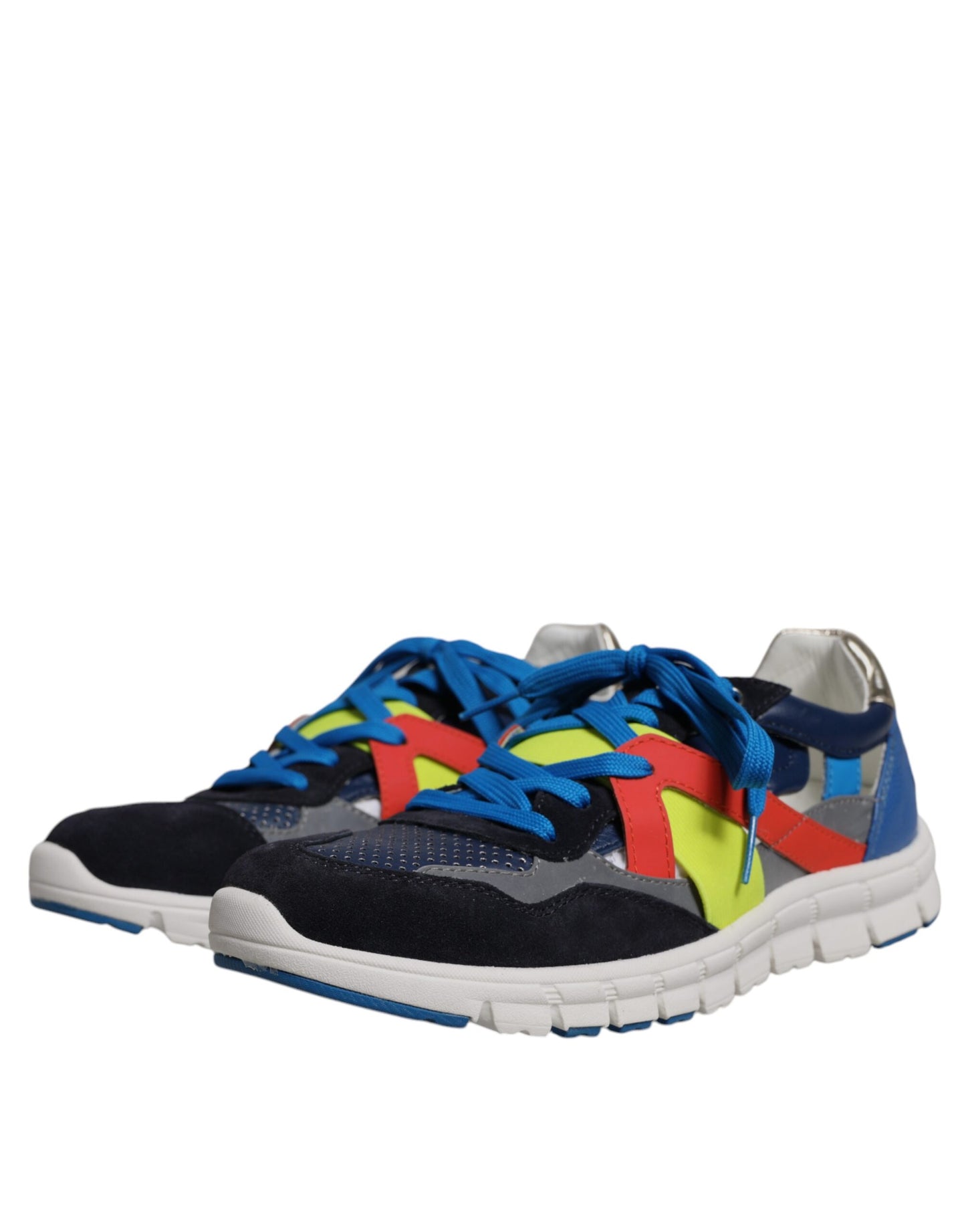 Dolce &amp; Gabbana Mehrfarbige Low Top Sneakers aus Wildleder