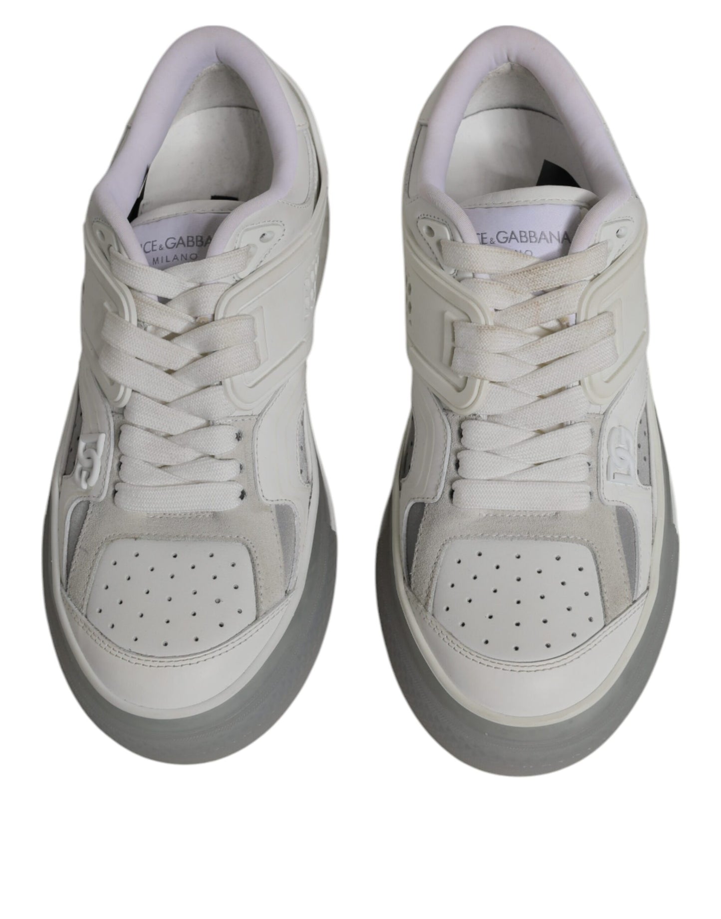 Dolce &amp; Gabbana White DG Logo CUSTOM 2. Zero Sneakers Shoes