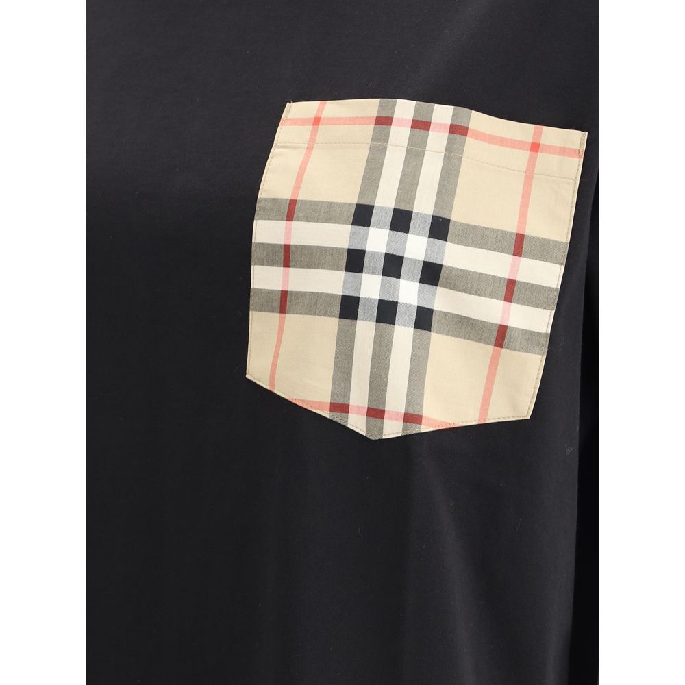 Burberry Архив Тениска с карирани джобове