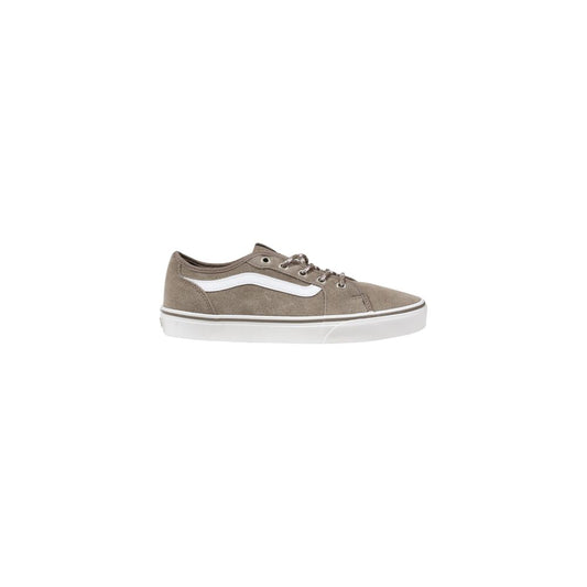Бежови велурени кожени маратонки Vans