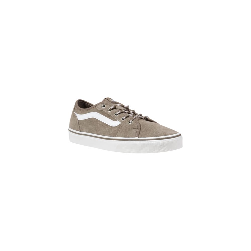 Бежови велурени кожени маратонки Vans