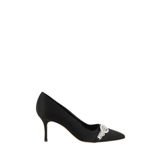 Сатенени помпи Manolo Blahnik Asapump