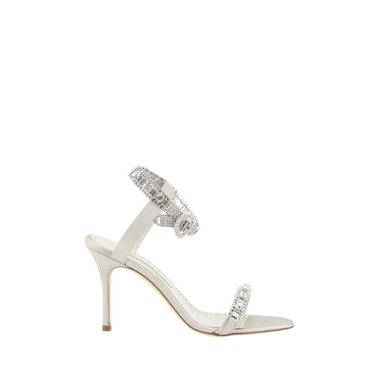 Сатенени сандали Manolo Blahnik Asasan