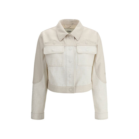Fendi FF принт Denim Gacket