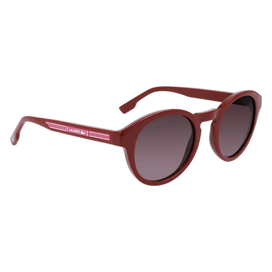Lacoste – Rote Sonnenbrille mit Spritzguss-Optik