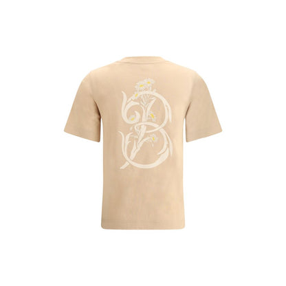Тениска с флорално лого Burberry