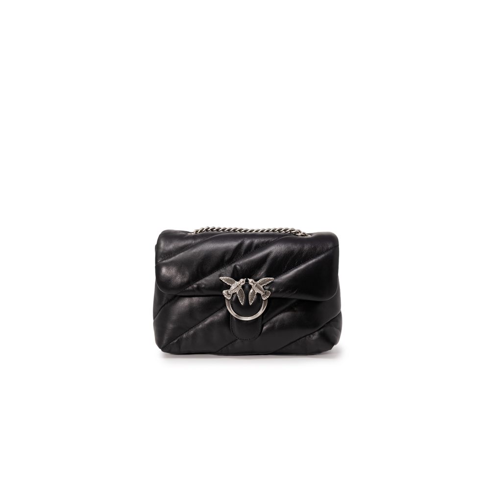 Двуцветна кожена чанта PINKO