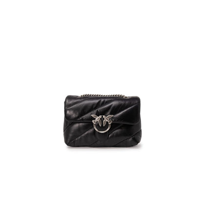 Двуцветна кожена чанта PINKO