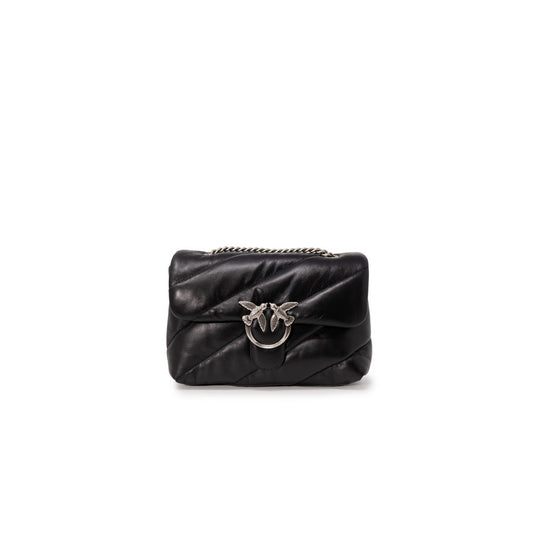 Двуцветна кожена чанта PINKO