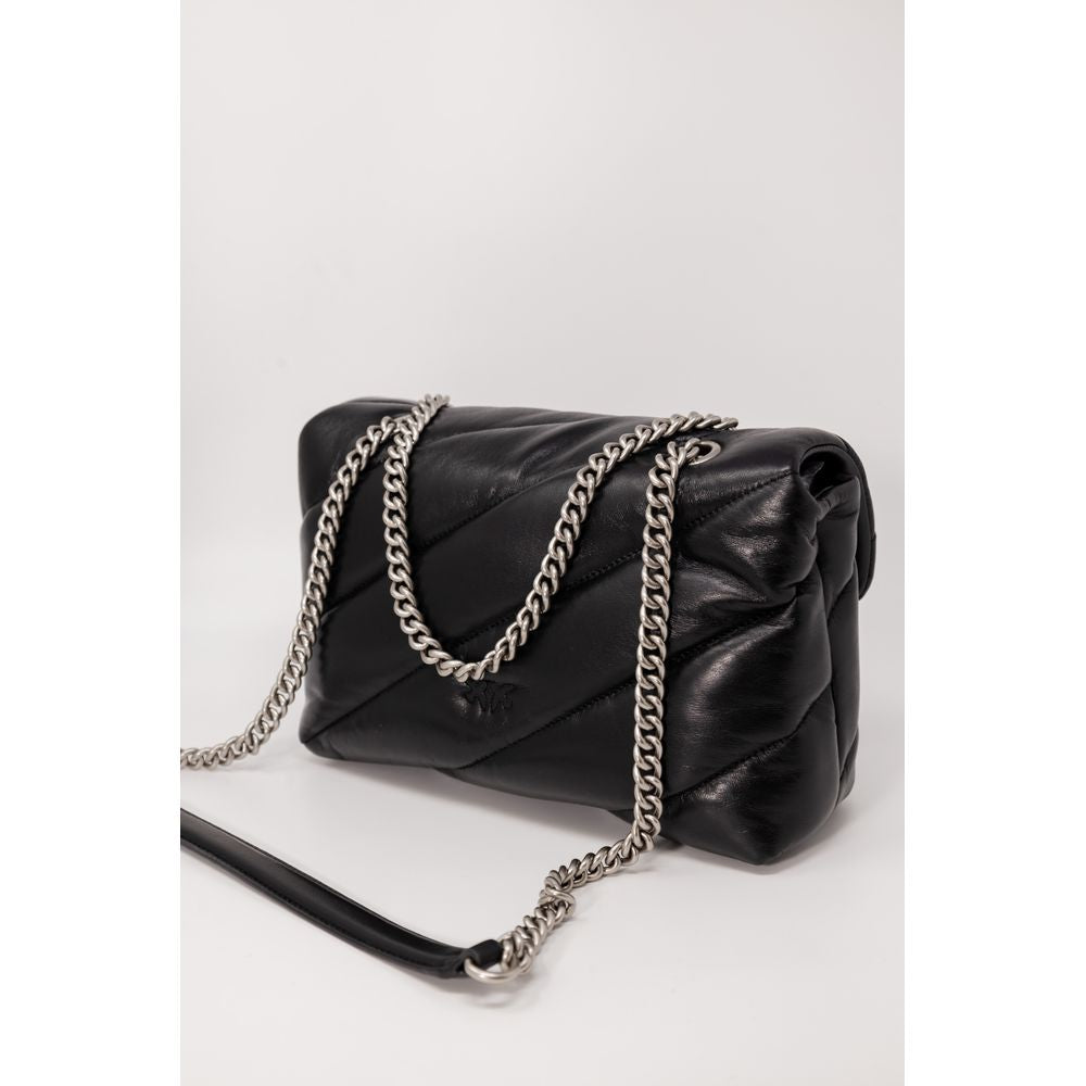 Двуцветна кожена чанта PINKO
