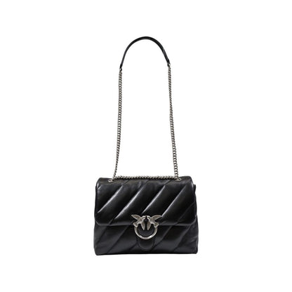 Двуцветна кожена чанта PINKO