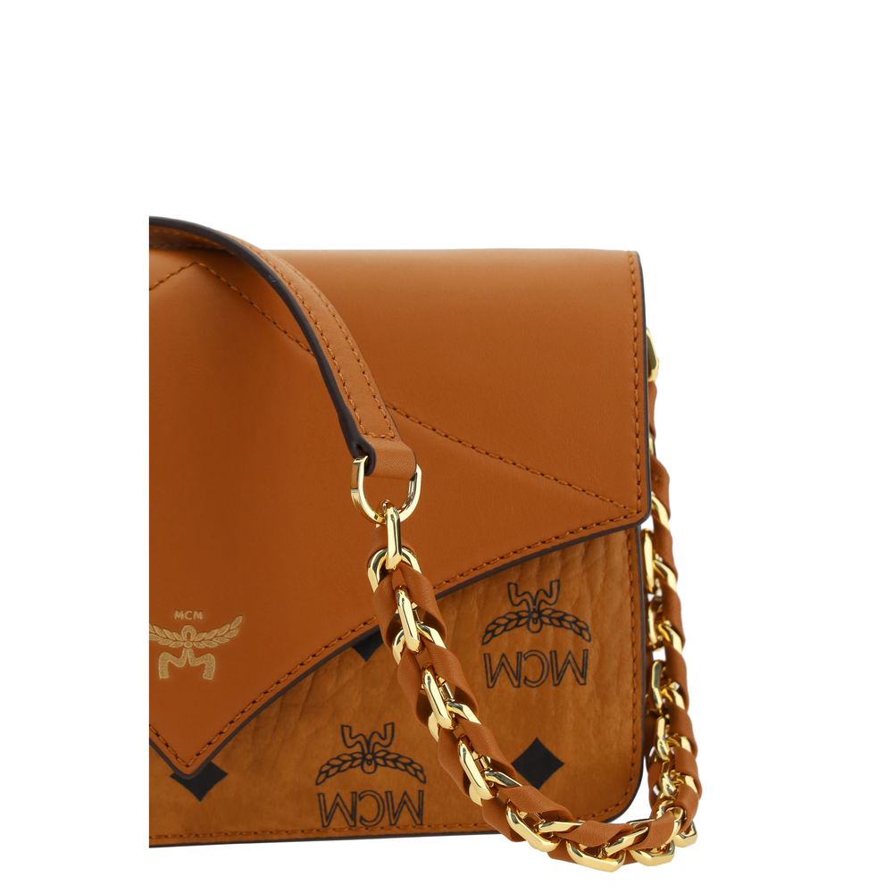 MCM Neue Schultertasche mit Diamanten