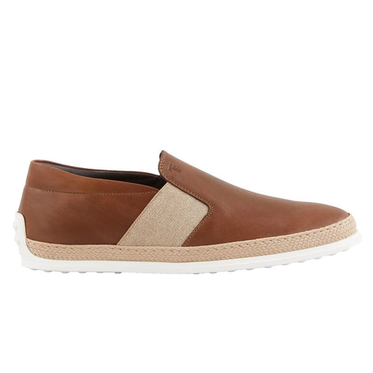 Кафяви мъжки официални обувки от телешка кожа Tod's