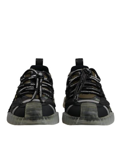 Dolce &amp; Gabbana Black Green Camo NS1 Ниски маратонки