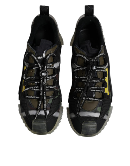 Dolce &amp; Gabbana Black Green Camo NS1 Ниски маратонки