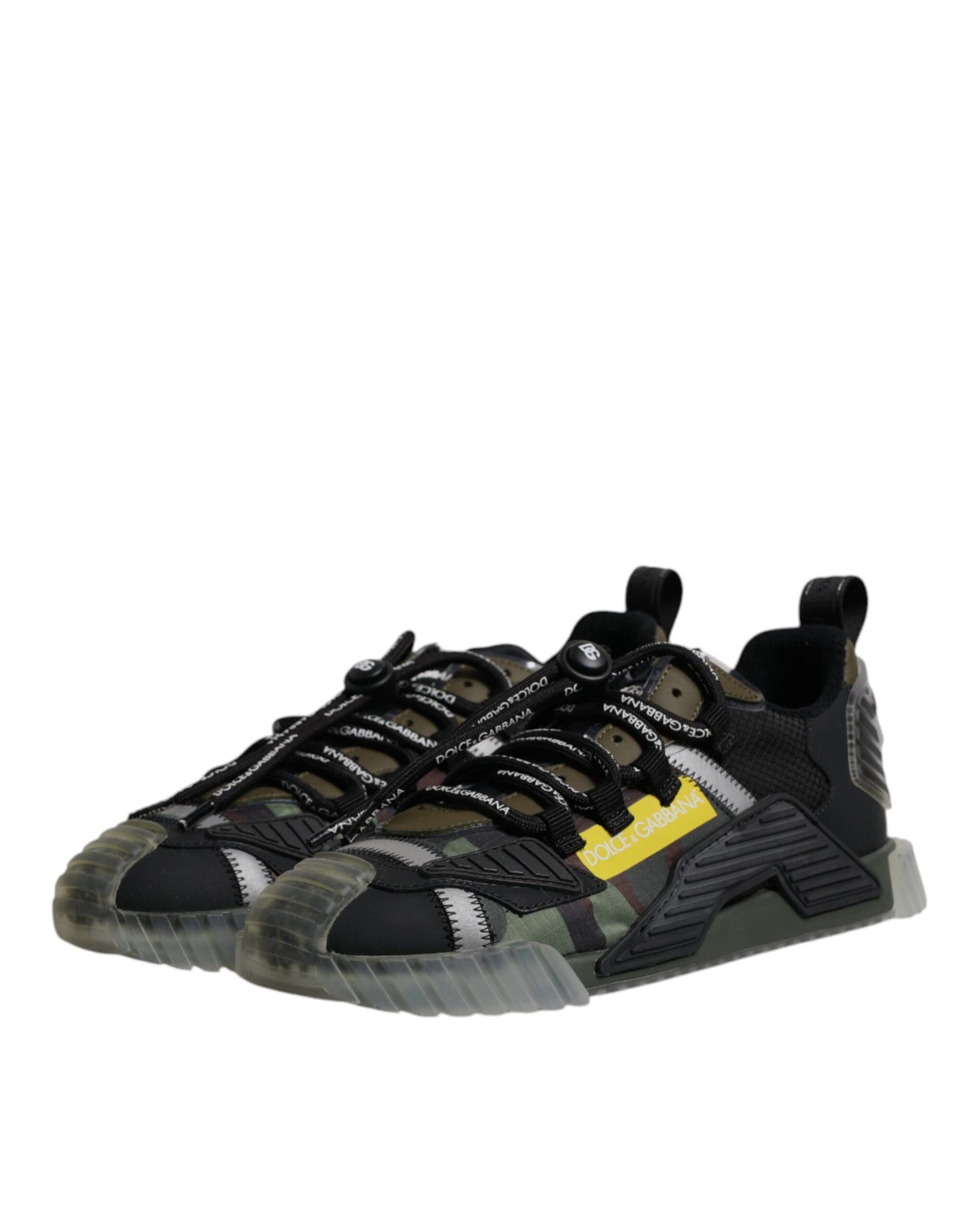 Dolce &amp; Gabbana Black Green Camo NS1 Ниски маратонки