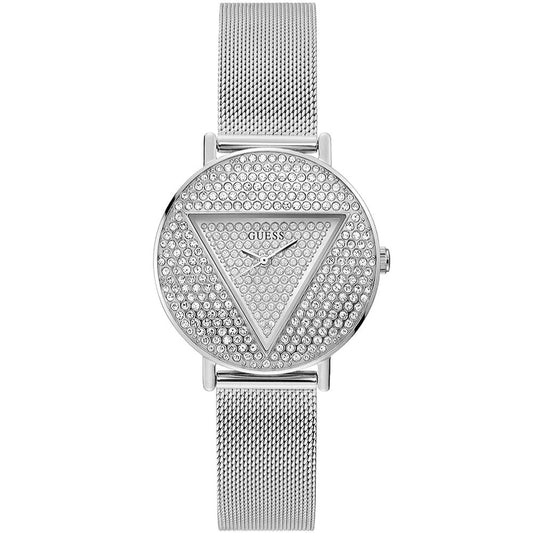 Guess Сив часовник от неръждаема стомана