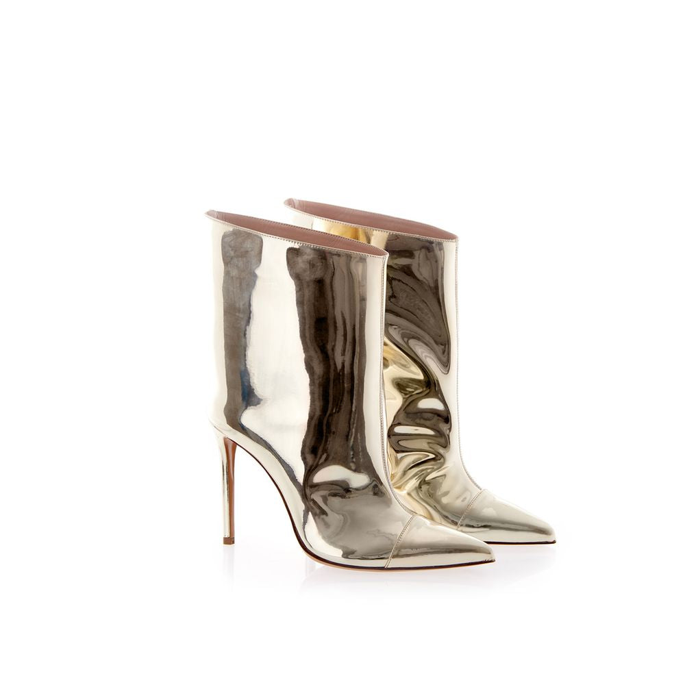 Многоцветни кожени лачени ботуши Alexandre Vauthier