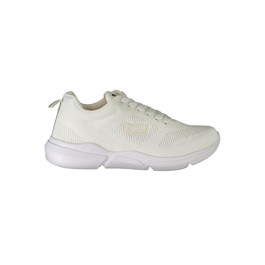 Sneaker aus Polyester in Gasweiß