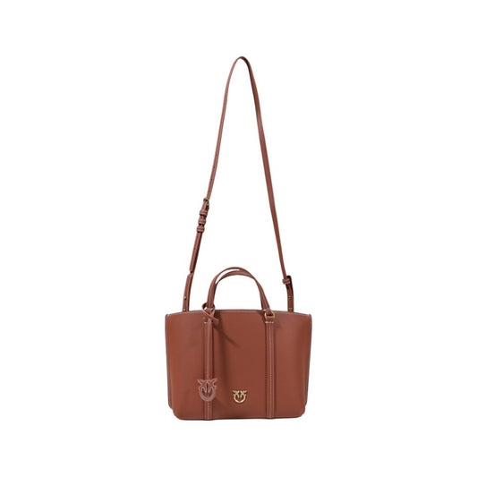 Червена кожена чанта PINKO