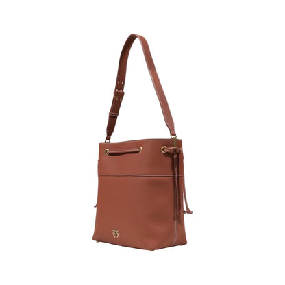 Червена кожена чанта PINKO