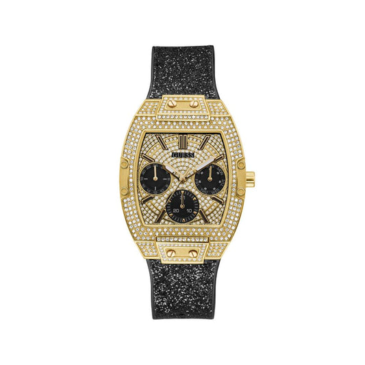 Черен кожен часовник Guess