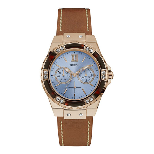 Кафяв полиетиленов часовник Guess