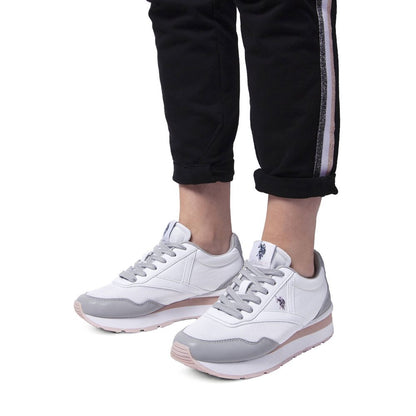 US POLO ASSN. Weiße Polyester Damen Sneaker