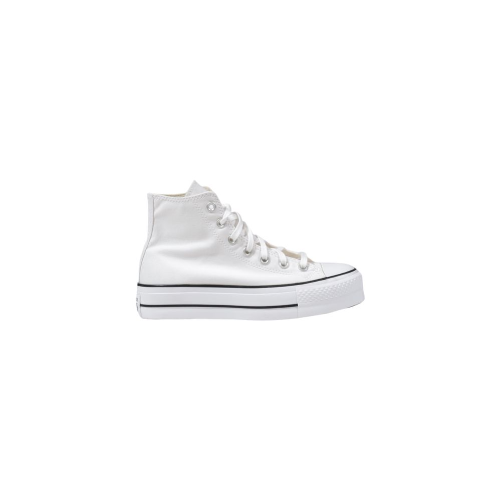 Бели полиестерни маратонки Converse