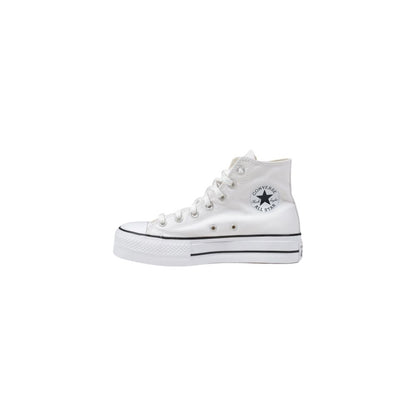 Бели полиестерни маратонки Converse