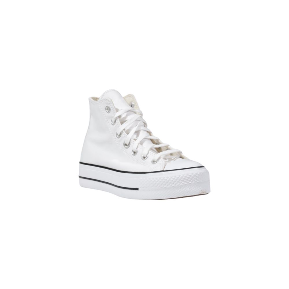 Бели полиестерни маратонки Converse