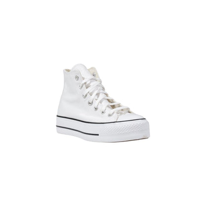 Бели полиестерни маратонки Converse