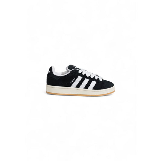 Черни велурени кожени маратонки Adidas